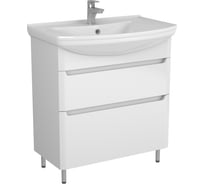 Тумба Uncoria Делия 75 под умывальник Стиль 75, с 2-мя ящиками, белая 57518