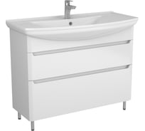 Тумба Uncoria Делия 105 под умывальник Стиль 105, с 2-мя ящиками, белая 510517