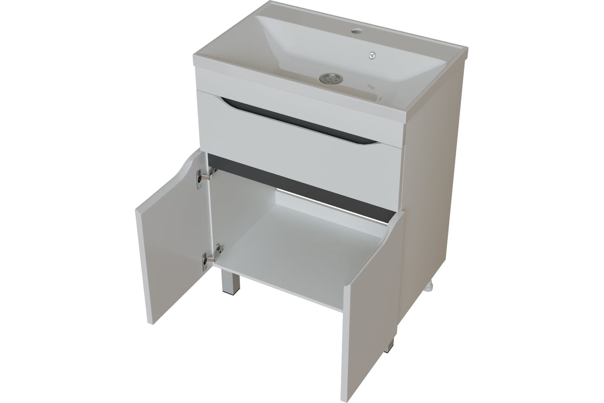 Тумба для ванной MIXLINE Лайн-60 1 ящик под раковину Fest-60 Sanita Lux ...