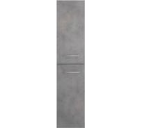 Подвесной пенал Creto Ares/Milano/Tivoli 35х160х32 см, 2 двери, 4 полки, Beton 50-1035B