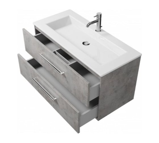 Подвесная тумба Creto Ares Beton 100, 10-1105B