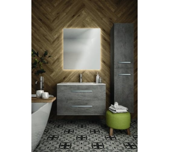 Подвесная тумба Creto Ares Beton 100, 10-1105B