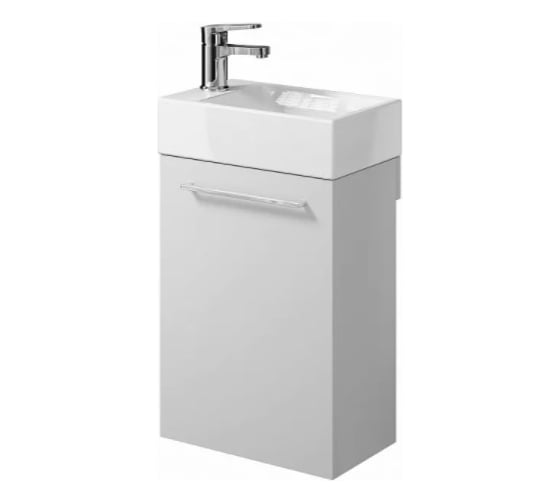 Подвесная тумба Creto Pollino White для раковины Milano 37 15-1418-1419W