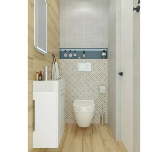 Подвесная тумба Creto Pollino White для раковины Milano 37 15-1418-1419W