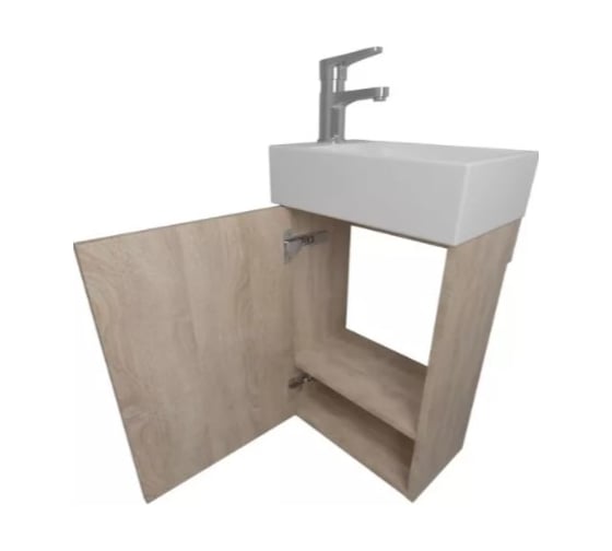 Подвесная тумба Creto Pollino Soft для раковины Milano 37, 15-1418-1419S