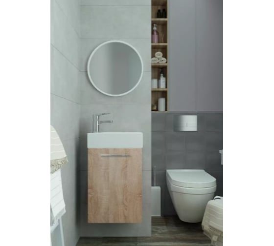 Подвесная тумба Creto Pollino Soft для раковины Milano 37, 15-1418-1419S