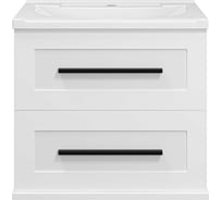 Тумба подвесная Misty Модерн - 60 2 ящика, белая мат.эмаль П-Мод09060-011Пр