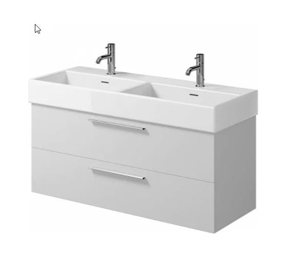 Подвесная тумба Creto Tivoli White Duo 120 8-1393W