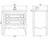 Напольная тумба Creto Viva White 66 13-1007W 4