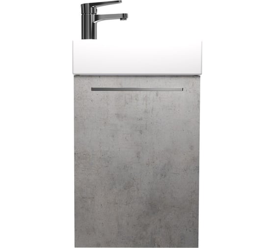 Подвесная тумба Creto Pollino Beton для раковины Milano 37 15-1418-1419B 1