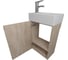 Подвесная тумба Creto Pollino Beton для раковины Milano 37 15-1418-1419B 4