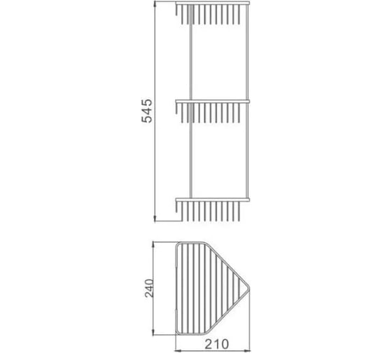 3-ярусная полка Haiba HB335-2