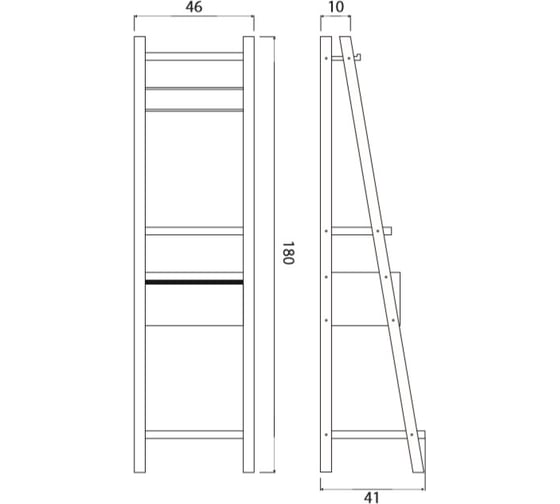 Пенал Creto Provence 50х180, Venge 9-1050V