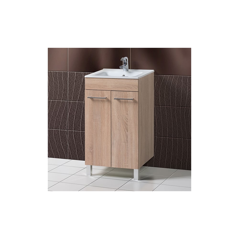 Тумба для ванной Акваль Женева 50 см ЖЕНЕВА.50.10.10.N - выгодная цена ...