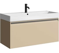 Подвесная тумба AQWELLA Pure 100 см в цвете бежевый PUR0110KS