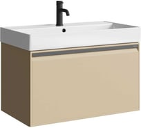 Подвесная тумба AQWELLA Pure 81 см в цвете бежевый PUR0108KS