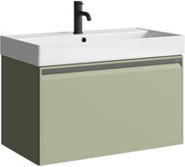 Подвесная тумба AQWELLA Pure 81 см в цвете зелёный PUR0108SH