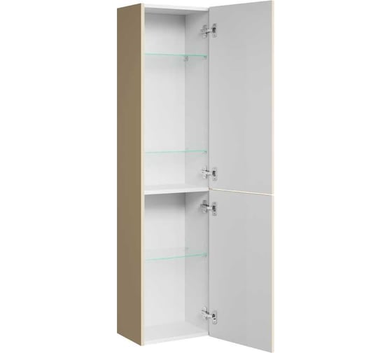 Подвесной пенал AQWELLA Pure 35 см, бежевый PUR0535KS