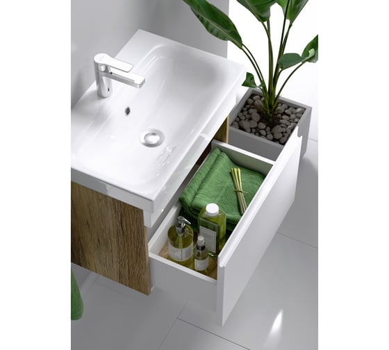 Подвесная тумба AQWELLA Smart 60 см, в цвете дерево тёмное SRT0106DB
