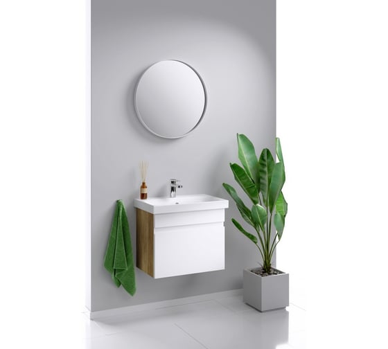 Подвесная тумба AQWELLA Smart 60 см, в цвете дерево тёмное SRT0106DB