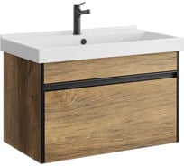 Подвесная тумба AQWELLA Urban 80 см в цвете дерево темное URB0108DB