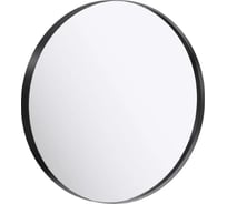 Зеркало AQWELLA RM круглое 80см, цвет чёрный RM0208BLK