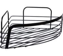 Настенная полка VETTA угловая, металл, 30x22x9 см, черный 478-252