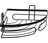 Настенная полка VETTA угловая, металл, 31x22x6,5 см, черный 478-245