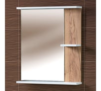 Полка зеркальная Акваль Ирис 60 см ИРИС.04.60.60.L