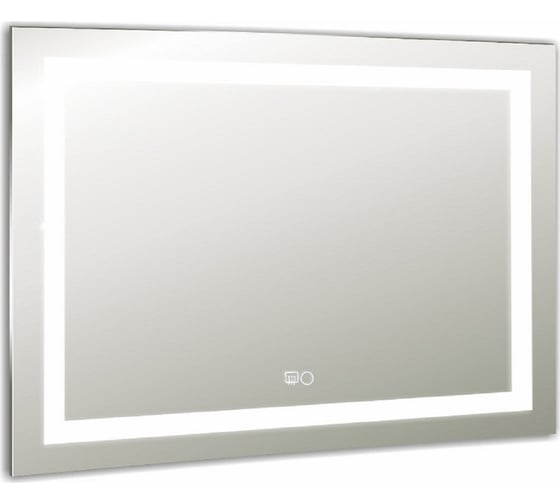 Зеркало DORATIZ Адель с LED подсветкой 1000х800 - 2, двойной подогрев, часы, 2711.904