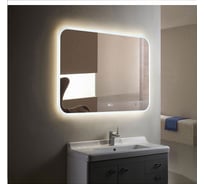 Зеркало Doratiz Ева с LED подсветкой 800х680 - 3, подогрев, часы 2711.92