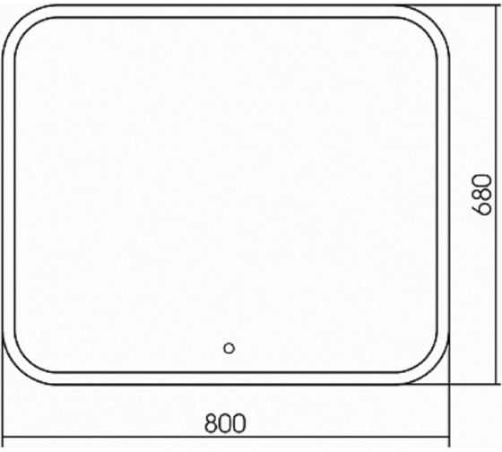 Зеркало DORATIZ Ева с LED подсветкой 800х680 - 6, модуль мфм, подогрев, 2711.921