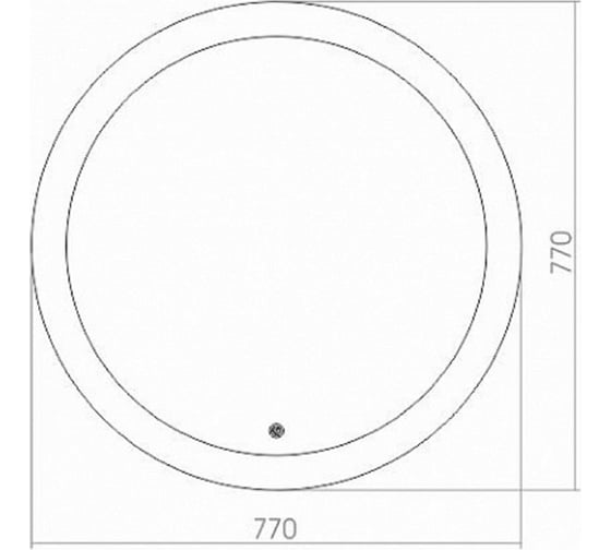 Зеркало DORATIZ Миа с LED подсветкой d770, сенсорный выключатель 2711.916