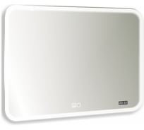 Зеркало Doratiz Ева с LED подсветкой 1000х800 - 3, подогрев, часы 2711.917