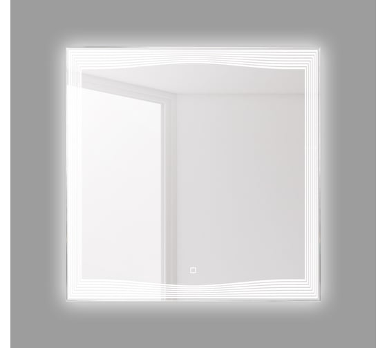 Зеркало со встроенным светильником и сенсорным выключателем BelBagno SPC-LNS-800-800-LED-TCH