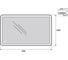 Зеркало со встроенным светильником и сенсорным выключателем BelBagno SPC-MAR-900-600-LED-TCH 2