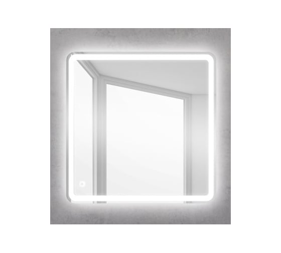 Зеркало со встроенным светильником и сенсорным выключателем BelBagno SPC-MAR-800-800-LED-TCH
