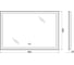 Зеркало со встроенным светильником BelBagno SPC-GRT-900-600-LED-TCH-WARM 2