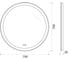 Зеркало круглое со встроенным светильником BelBagno SPC-RNG-700-LED-TCH-WARM 7