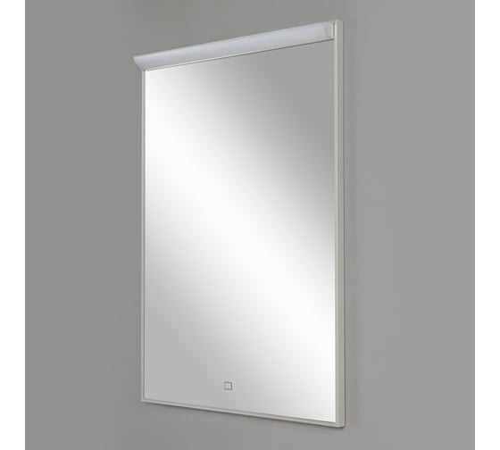 Зеркало в алюминиевой раме BelBagno с подсветкой и сенсорным выключателем SPC-UNO-600-800-TCH