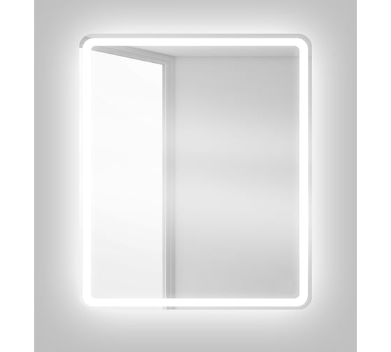 Зеркало со встроенным светильником и кнопочным выключателем BelBagno SPC-MAR-600-800-LED-BTN