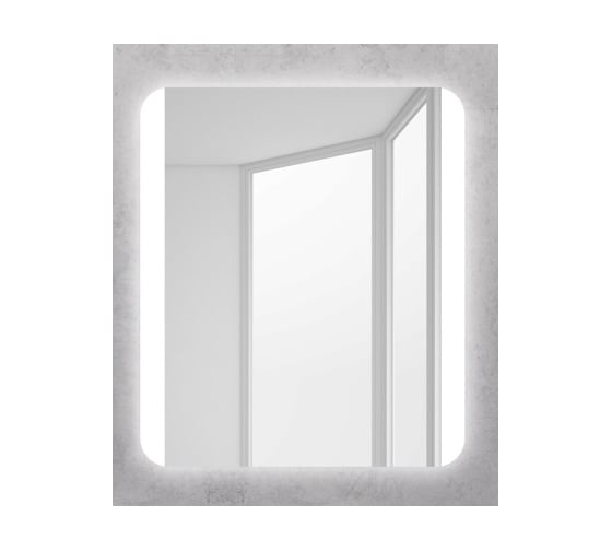 Зеркало со встроенным светильником и кнопочным выключателем BelBagno SPC-CEZ-800-700-LED-BTN 1