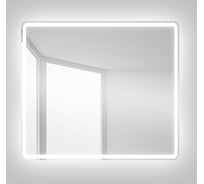 Зеркало со встроенным светильником и кнопочным выключателем BelBagno SPC-MAR-900-800-LED-BTN