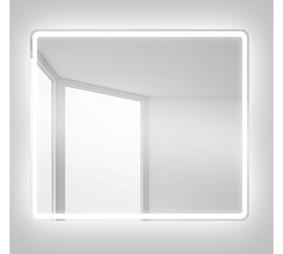 Зеркало со встроенным светильником и кнопочным выключателем BelBagno SPC-MAR-900-800-LED-BTN 1