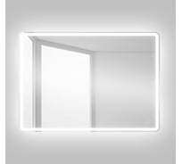 Зеркало со встроенным светильником и кнопочным выключателем BelBagno SPC-MAR-900-600-LED-BTN