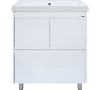 Напольная тумба Misty Алиса-75 1 ящик, белая эмаль Э-Али01075-0112Я