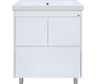 Напольная тумба Misty Алиса-75 1 ящик, белая эмаль Э-Али01075-0112Я