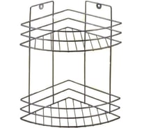 Угловая полка Soft Story 2-х ярусная, хром зеркало ПУ-2