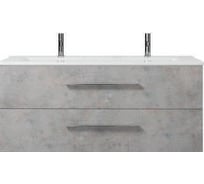 Подвесная тумба Creto Ares 120, 2 ящика, Beton 10-1111B