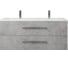 Подвесная тумба Creto Ares 120, 2 ящика, Beton 10-1111B 1